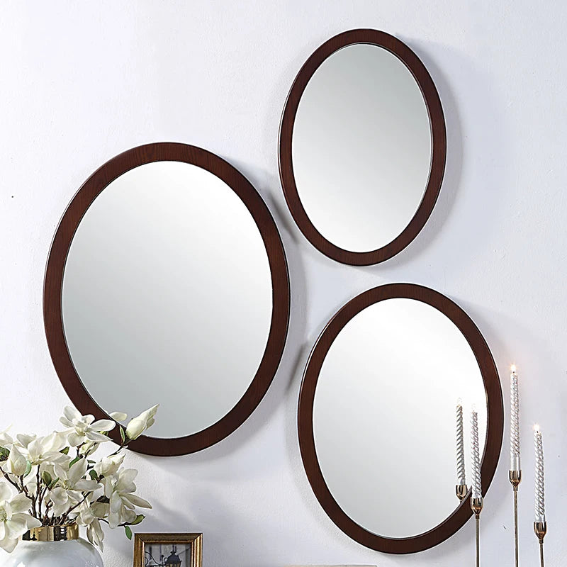 round decorative mirrors for makeup and wall decoration