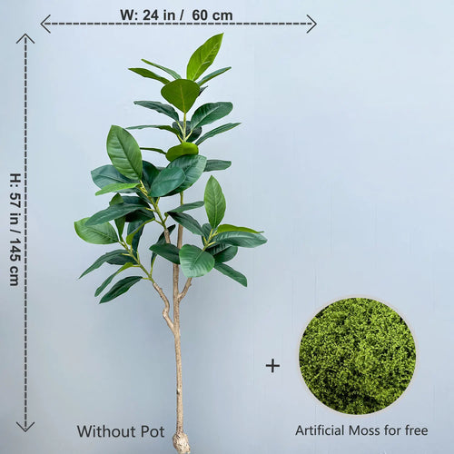 Artificial ficus branches with large banyan leaves for garden decoration - vue 36 sur 36