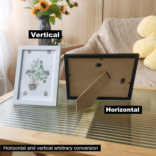 Decorative wooden photo frame for hanging or standing - vue 4 sur 10