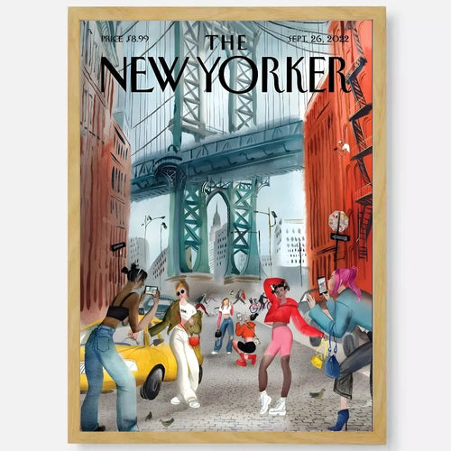 New Yorker waterproof wall sticker aesthetic interior decor