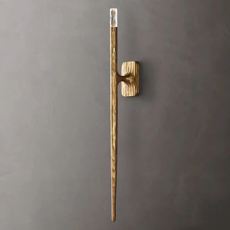 Rh brass creative wall lamp for living room, staircase, entryway or bedroom