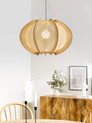 Hemp rope and wood chandelier for indoor decor