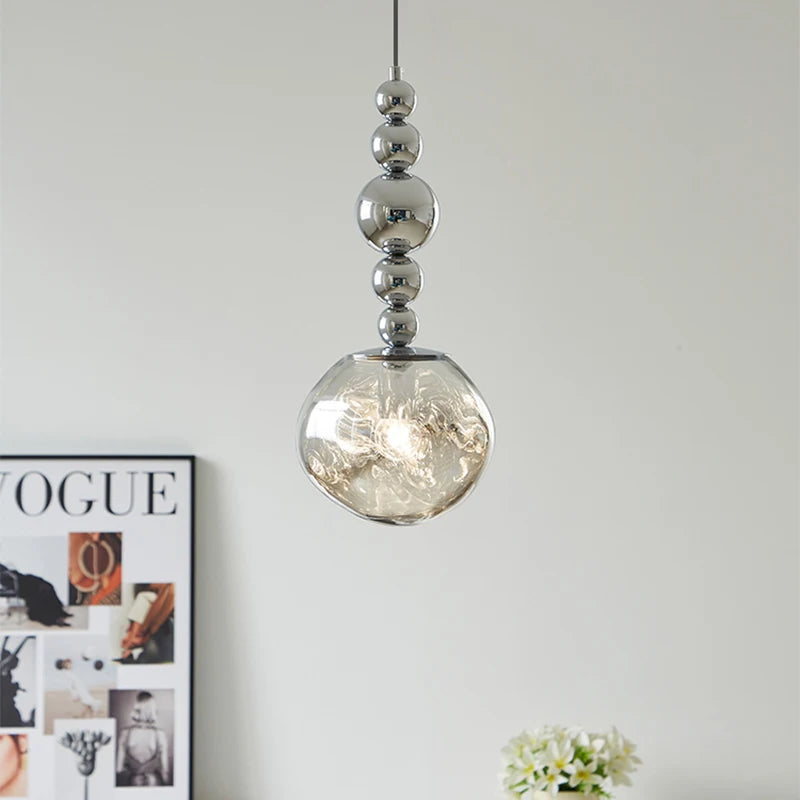 Light glass chandelier bauhaus style modern home decor