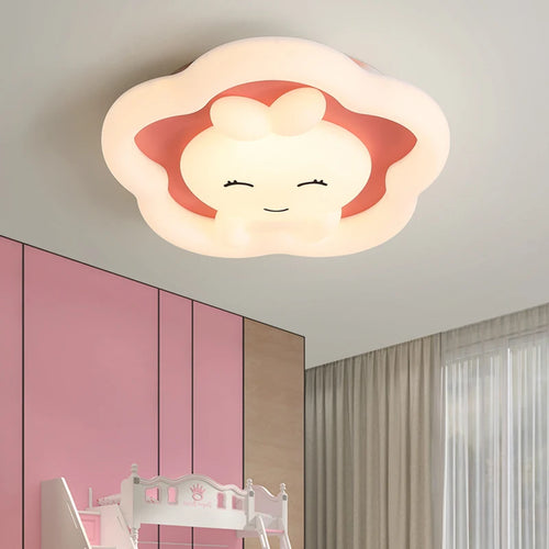 Simple children's ceiling light with creative bunny cartoon design - vue 3 sur 9