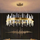 lustre en cristal à led design moderne pour intérieur