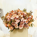 Silk artificial rose bouquet for Valentine's Day
