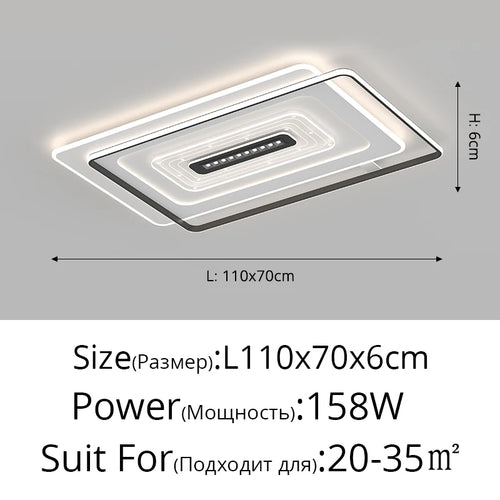 Nordic LED ceiling light for indoor and cosy ambience - vue 13 sur 14
