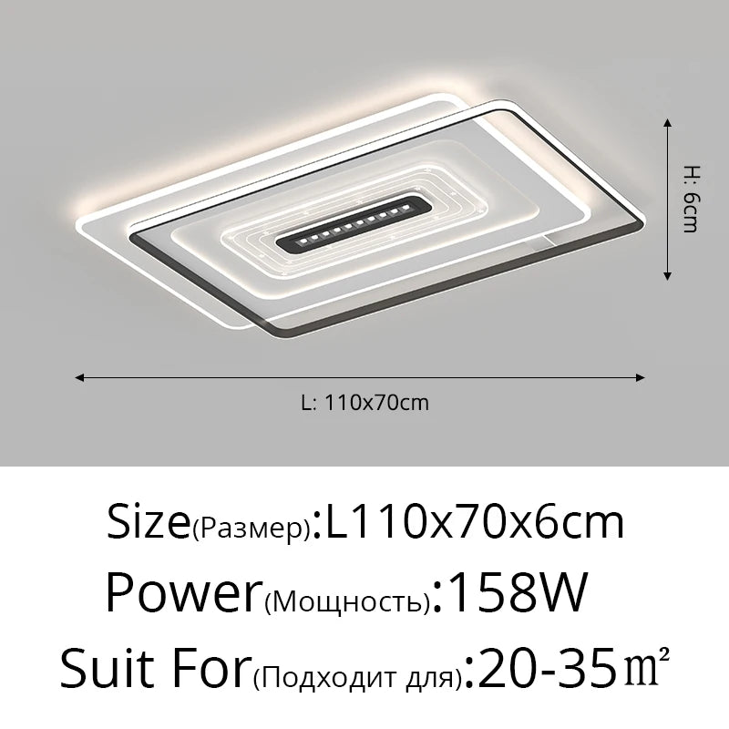 Nordic LED ceiling light for indoor and cosy ambience - vue 13 sur 14
