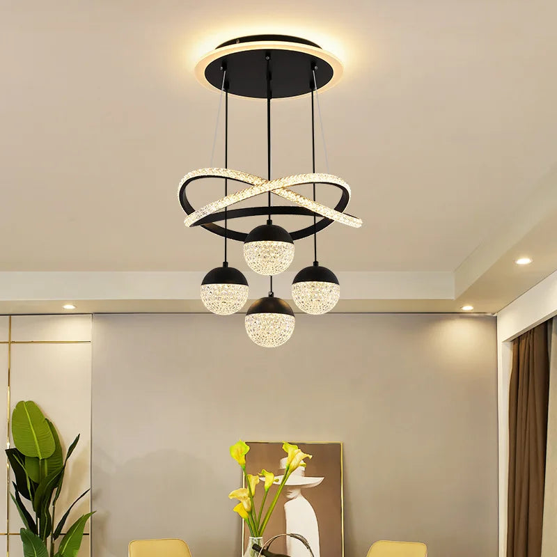 Modern minimalist chandelier for elegant and refined interiors