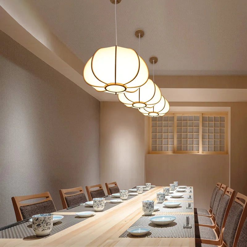 Bamboo pendant light for zen interior decor