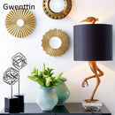 Creative ostrich table lamp for modern interior decor