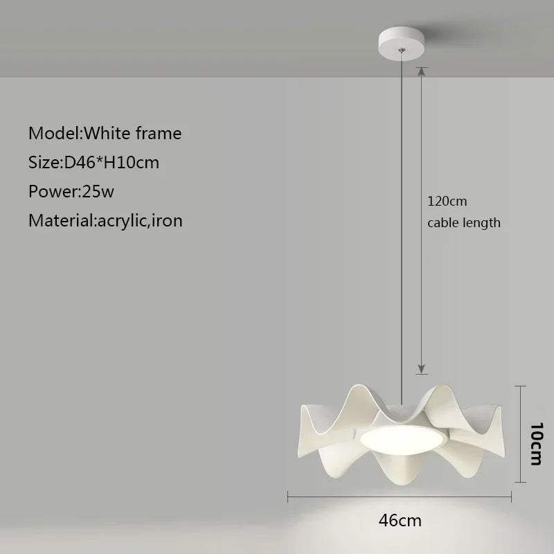 Modern LED pendant light for Nordic retro interior decor