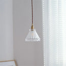 Antique brass and glass chandelier for home decor