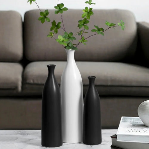 modern ceramic vase for elegant floral decoration - vue 5 sur 14