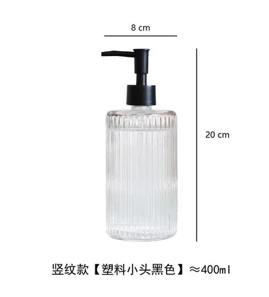 glass bottle for disinfectant lotion and soap dispenser - vue 16 sur 15