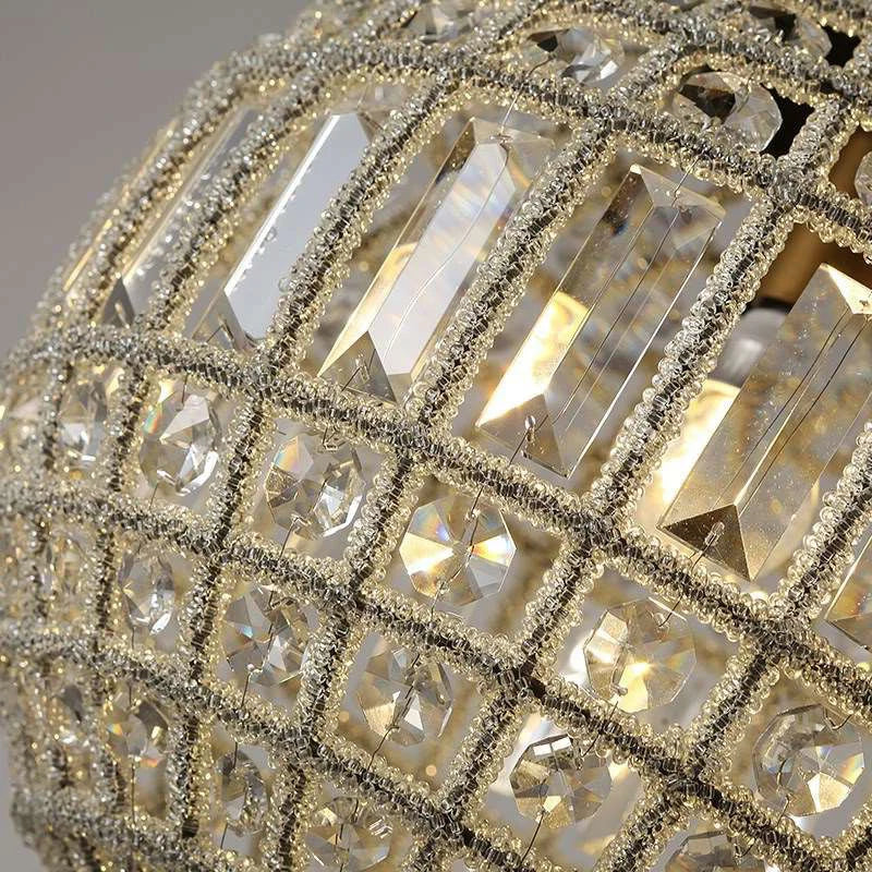 French medieval style K9 crystal pendant light for interior decoration - vue 5 sur 8