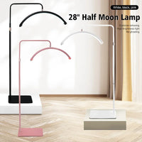 Half-moon LED lamp for eye care and beauty, rotatable U-shape