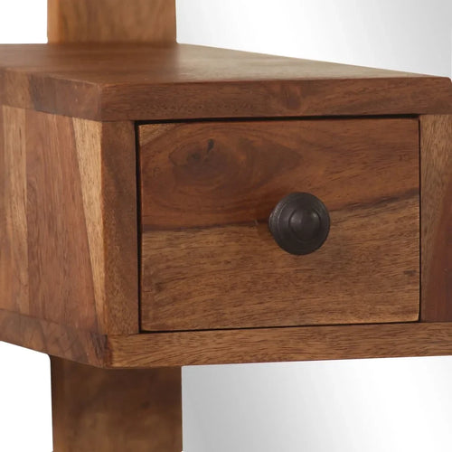 decorative wooden cosmetic mirror with drawers for interior - vue 7 sur 7