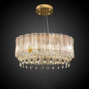 Luxury crystal chandelier with Nordic LED lights