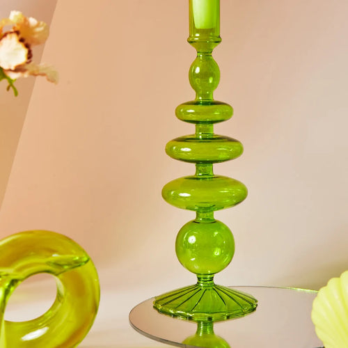 Nordic glass candle holders for weddings and decorative gifts - vue 6 sur 16