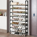 trendy space-saving 5-tier metal shoe rack