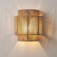 Hemp rope wall light for bedroom, dining room, living room or hallway, Japanese style