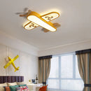 Children's suspended LED wall lights in wood and metal
