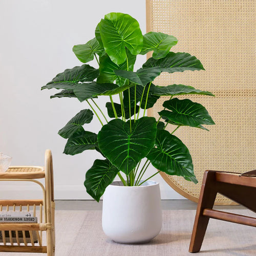 Large artificial tropical banana leaf plant for indoor and outdoor decoration - vue 2 sur 8