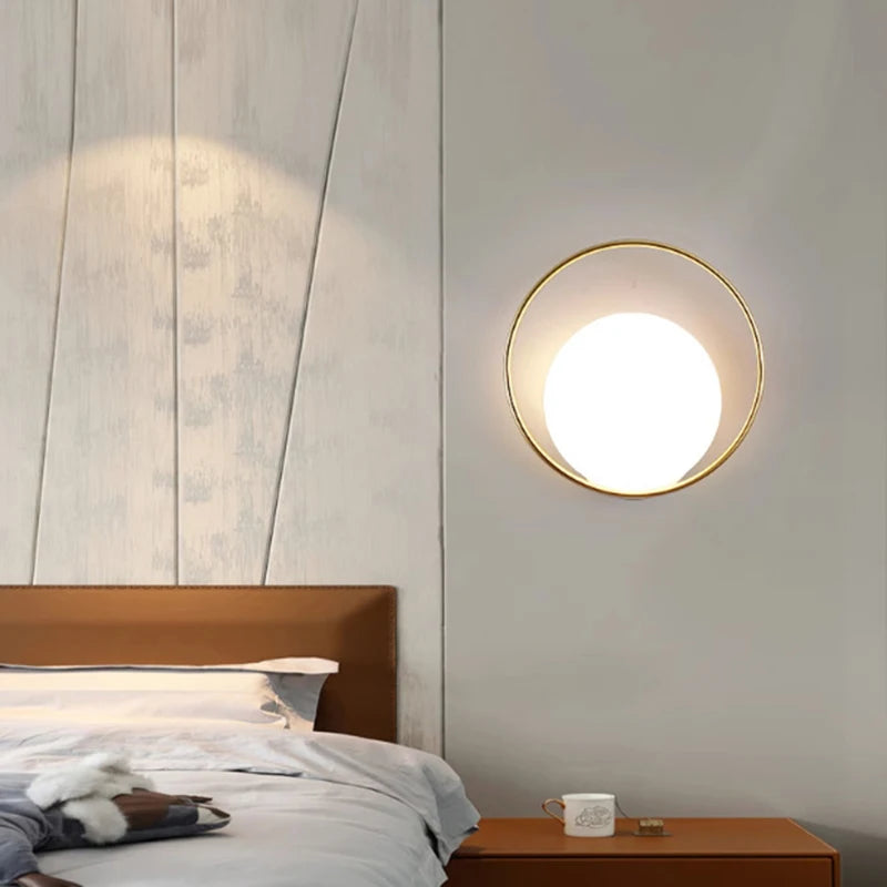 modern design LED wall light for reading and eye protection - vue 5 sur 14