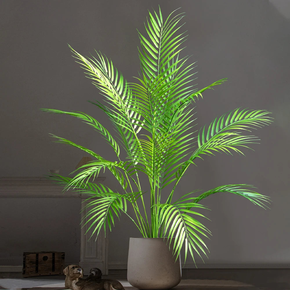 Large artificial tropical palm tree for indoor and outdoor decoration - vue 5 sur 9