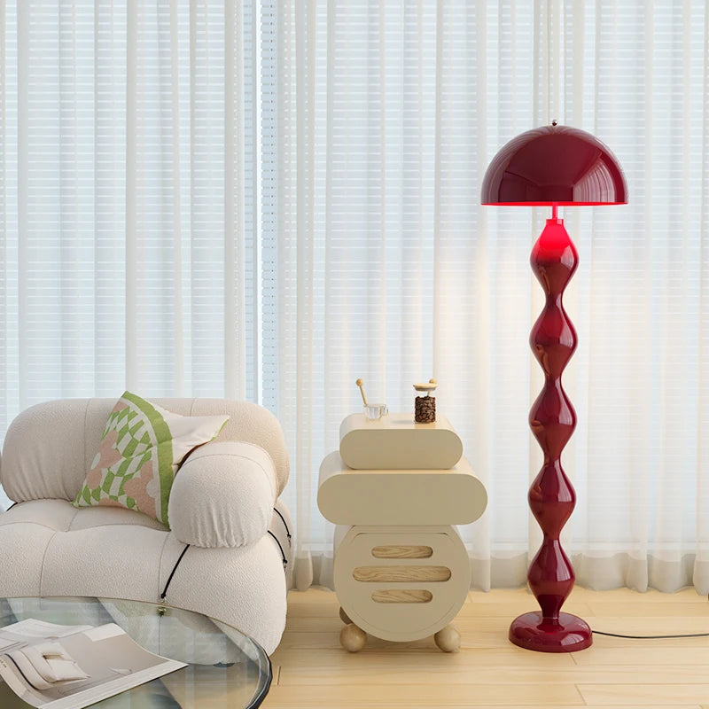 Butter gourd floor lamp creative design with foot switch high level