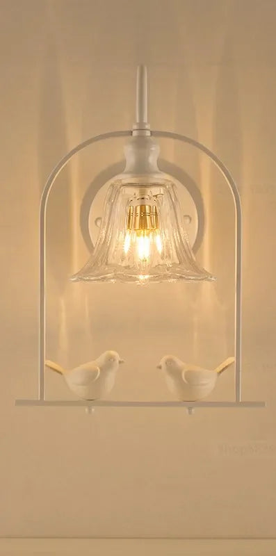 Modern LED wall light in bird shape for decoration - vue 10 sur 12