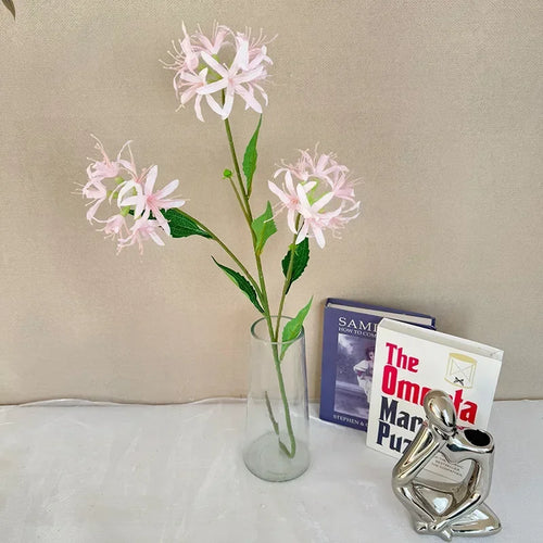 Artificial silk flowers, indoor decor, purple, 3 branches - vue 7 sur 13