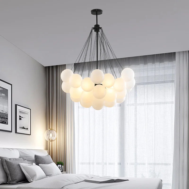 Modern glass pendant light for elegant interior decor