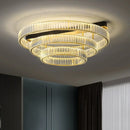 Luxury copper and crystal ceiling light lampara de techo