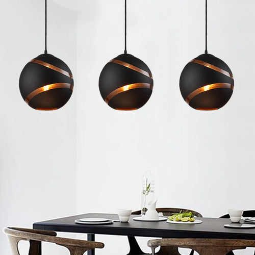 Modern nordic glass pendant light for loft and bar decor - vue 6 sur 8
