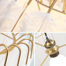 Modern feather wall light warm and romantic creative