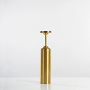 Gold plated metal candle holder for weddings and elegant decoration