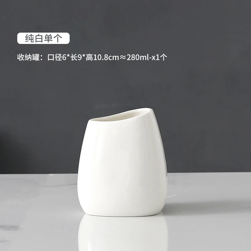 ceramic bathroom accessories for home decor - vue 9 sur 23
