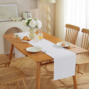 Red Christmas table runner, wrinkle-resistant polyester, party