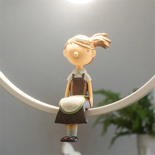 Modern Nordic pendant light with LED bird pendant - vue 10 sur 16