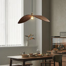Wabi Sabi wood chandelier with LED for loft and stairs