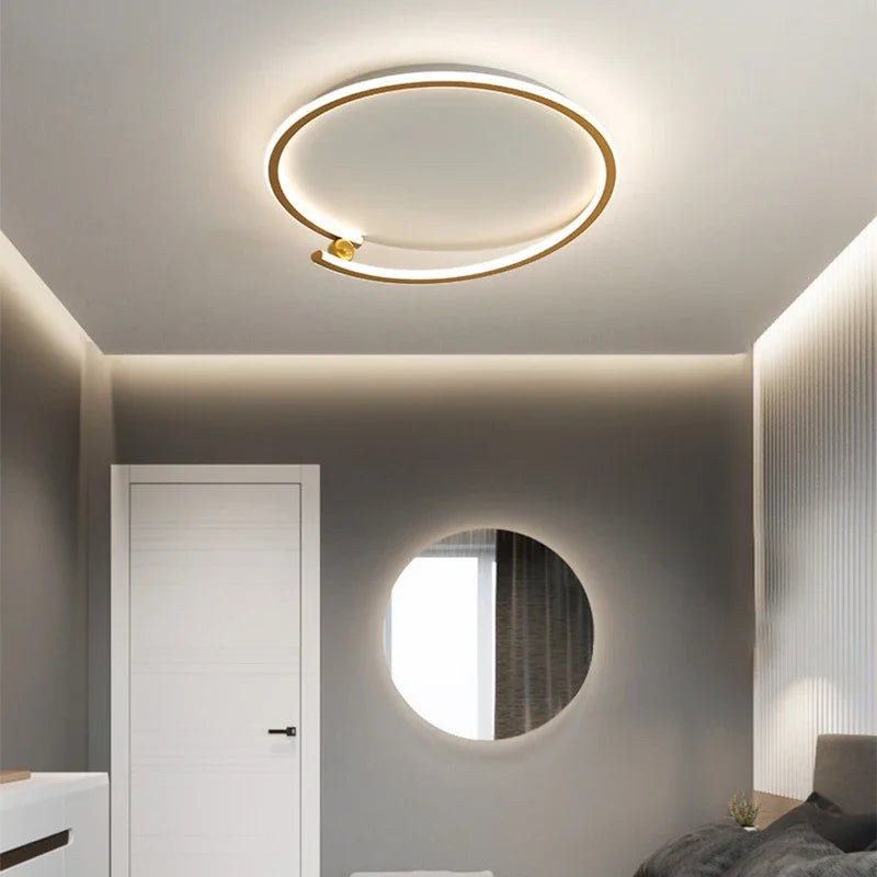 Modern LED ceiling light for elegant interior decor - vue 4 sur 8