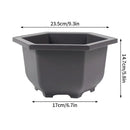 Rectangular clay effect flower pots for outdoor garden