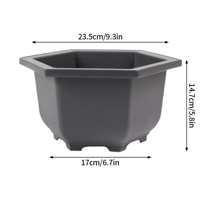 Rectangular clay effect flower pots for outdoor garden - vue 25 sur 30