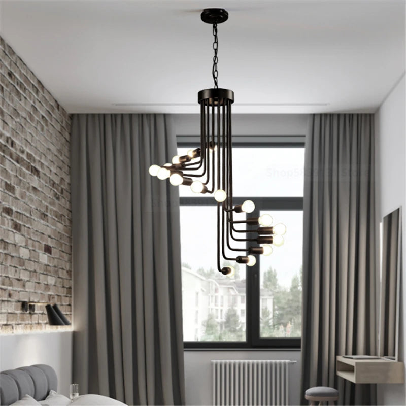 Modern nordic LED chandelier for loft and restaurant