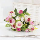 Silk artificial rose bouquet for elegant decor