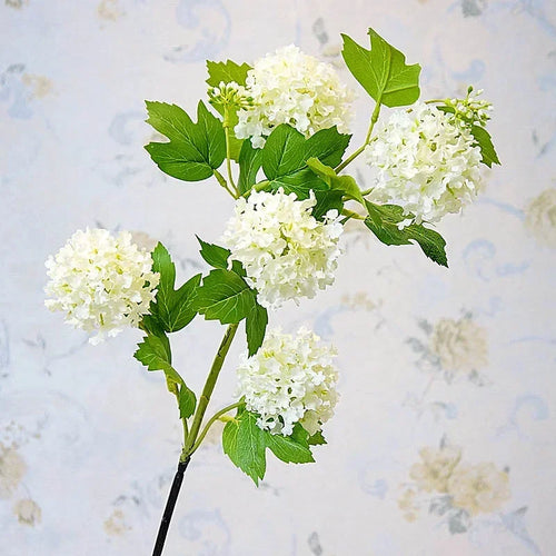 Luxury snowball hydrangea artificial flowers for interior decoration - vue 4 sur 6