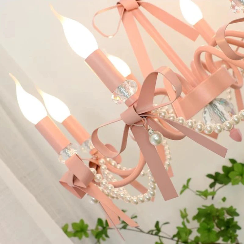 Cute romantic chandelier for children's room lighting decor - vue 6 sur 8