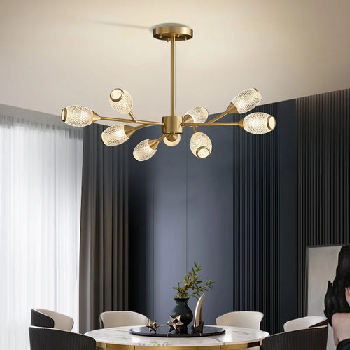 Modern copper ceiling light for elegant lighting - vue 5 sur 10